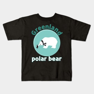 greenland polar bear Kids T-Shirt